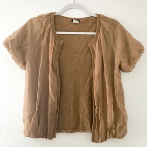 J. Crew short sleeve open cardigan